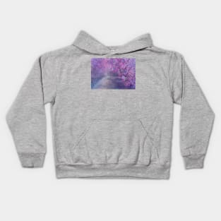 Lilac Leaves Kids Hoodie